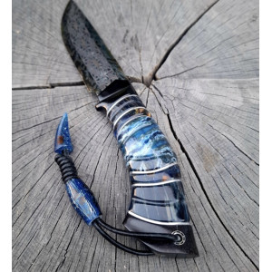 ЧОРНЕ МОРЕ авторський ніж ручної роботи Павла Гончаренка, сталь - Damasteel, 58-59 HRC. Photo 3